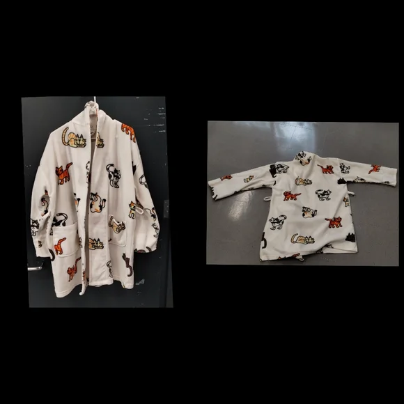 Aegean Apparel Polyester Cat White Sleepwear & Robes Women Cat Lady Granny Core - Picture 9 of 11